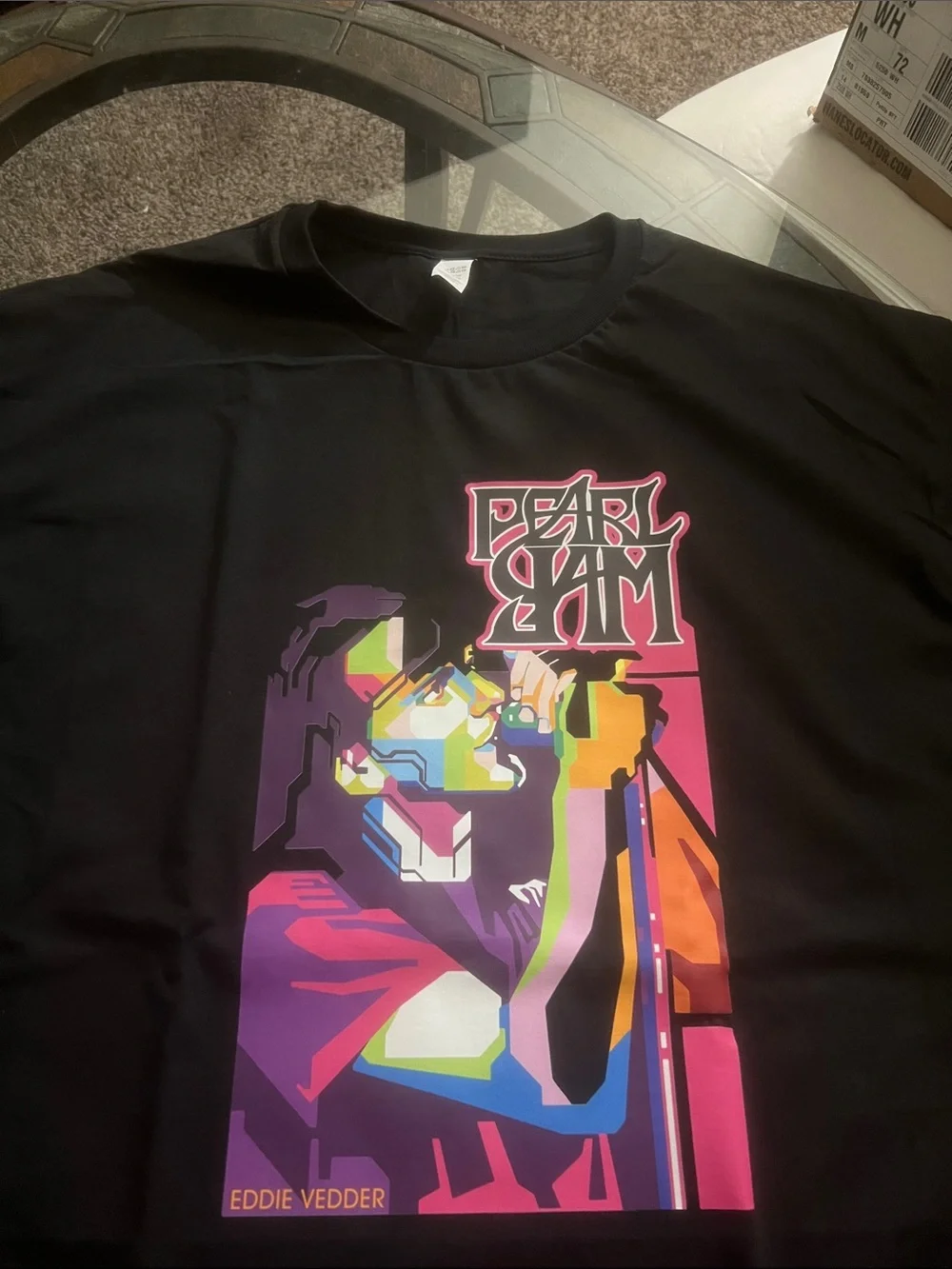 Urban Outfitters Black Pearl Jam Graphic Tee with Multicolor Print - Picture 2 of 3